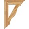 Ekena Millwork Funston Traditional Rough Sawn Bracket w/ Offset Brace, Western Red Cedar, 8"W x 30"D x 42"H BKT0806X30X42FST01RWR - alternate 3